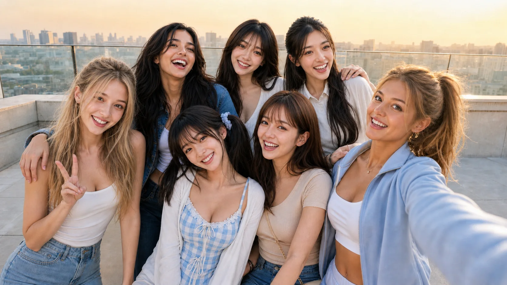 Aries AI companions sharing a candid moment